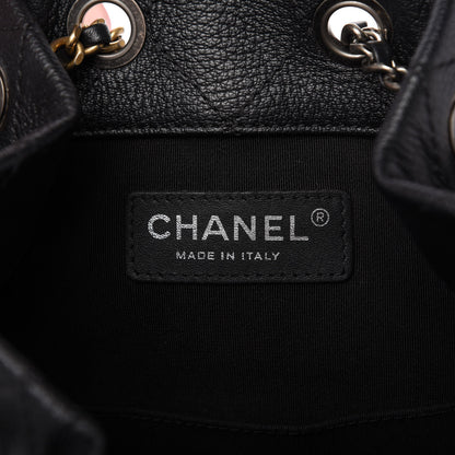 Chanel Aged Calfskin Quilted Gabrielle Backpack Black 8 of 10