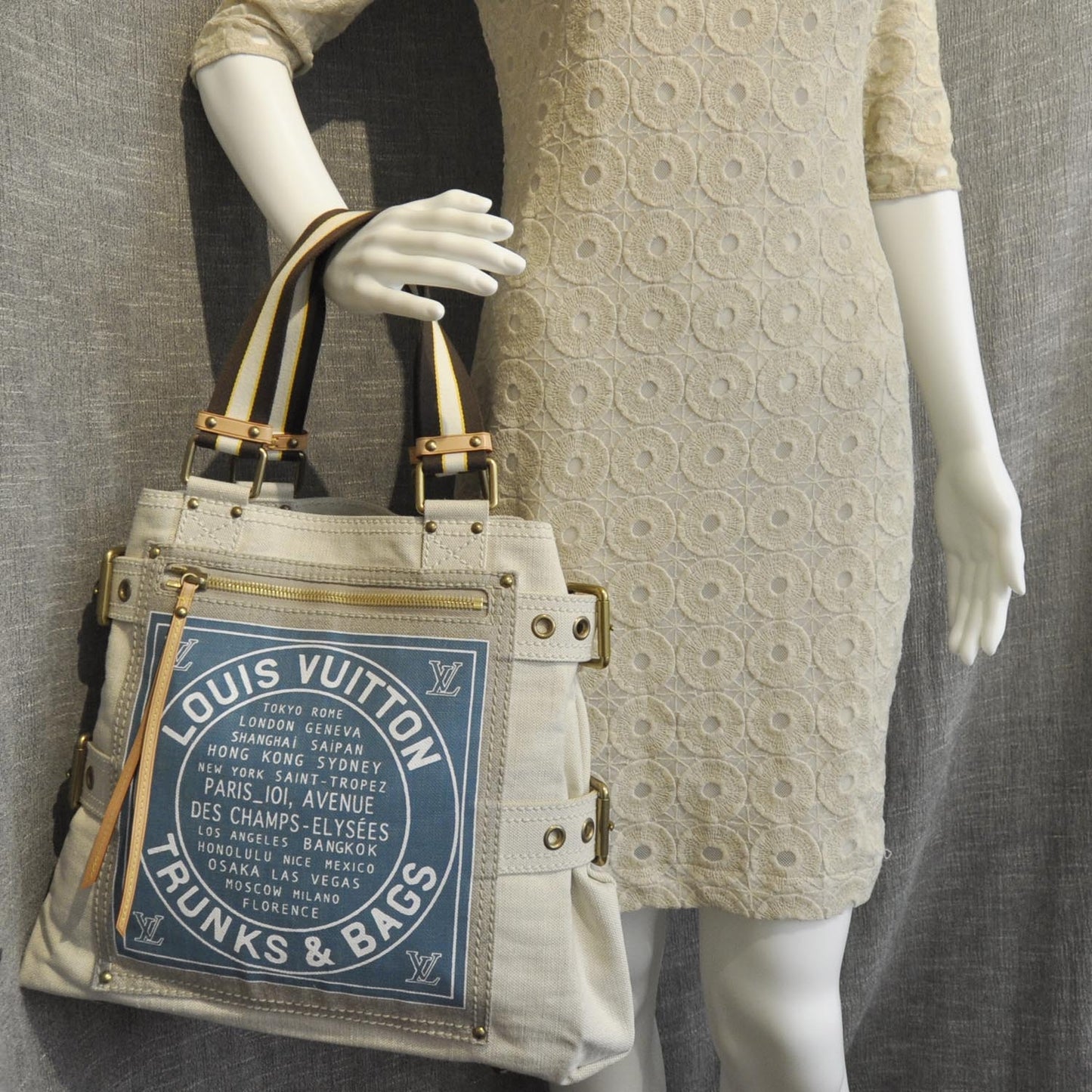 Toile Globe Shopper Cabas MM