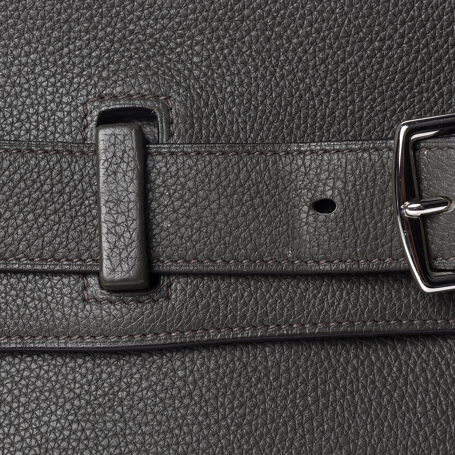 Hermes Taurillon Clemence Etribelt Vert De Gris 10 of 11