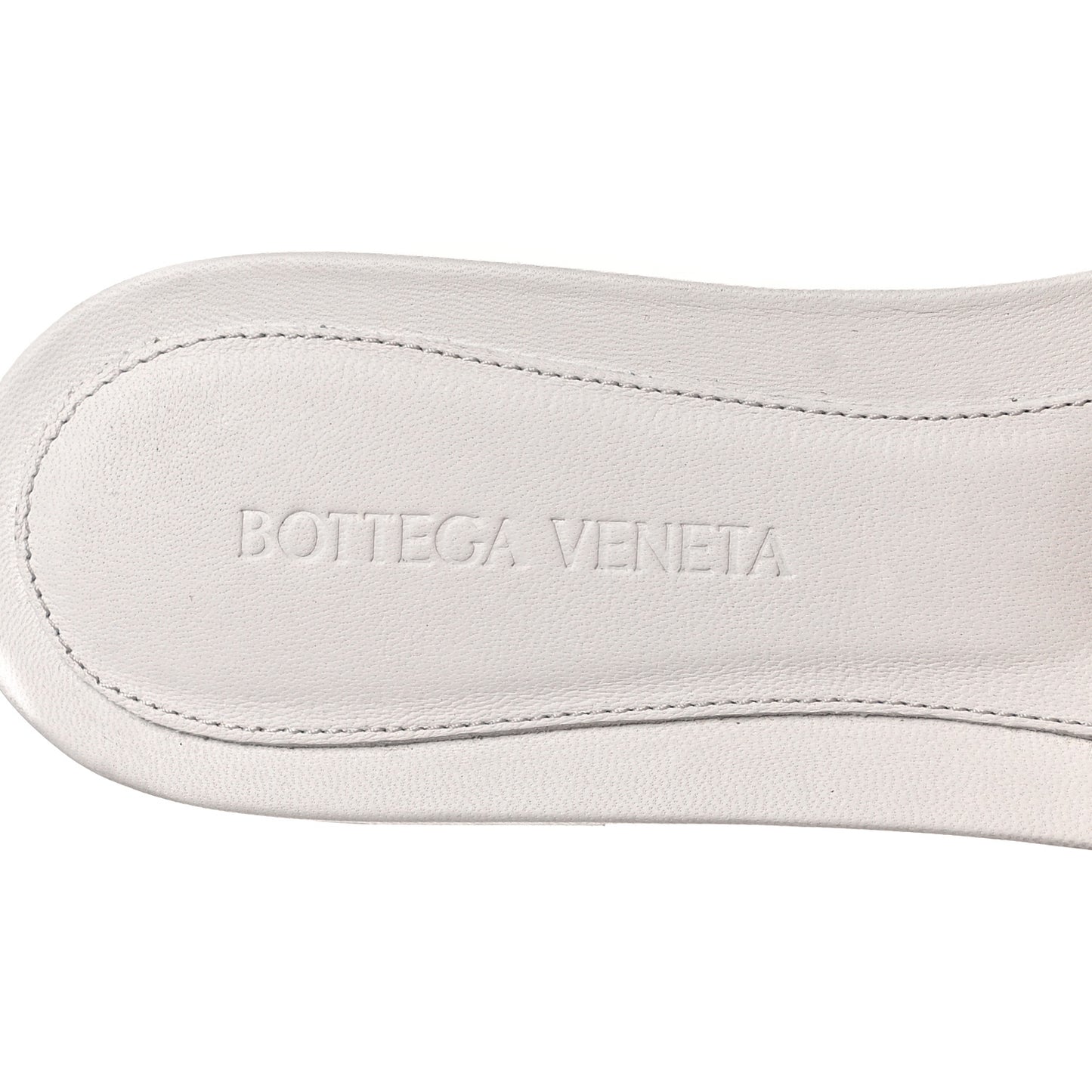 Nappa Matelasse Padded Flat Sandals 40 Optic White