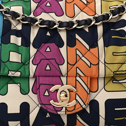 Chanel Printed Silk CC Small Single Flap Multicolor 8 of 11