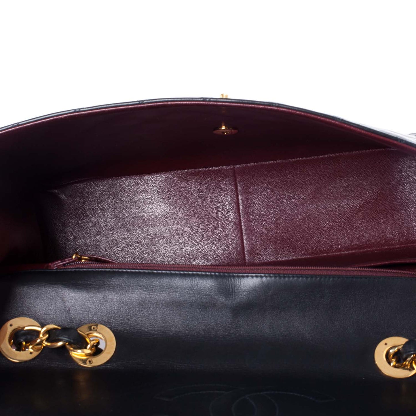 Lambskin XL Jumbo Flap Black