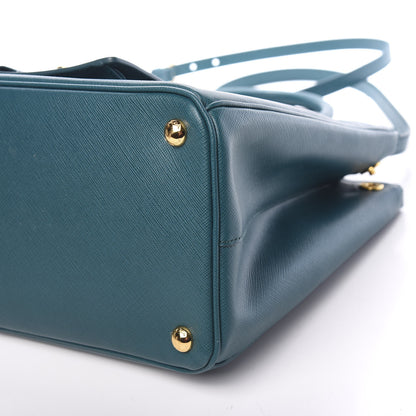Prada Saffiano Lux Galleria Front Pocket Tote Ottanio 9 of 9
