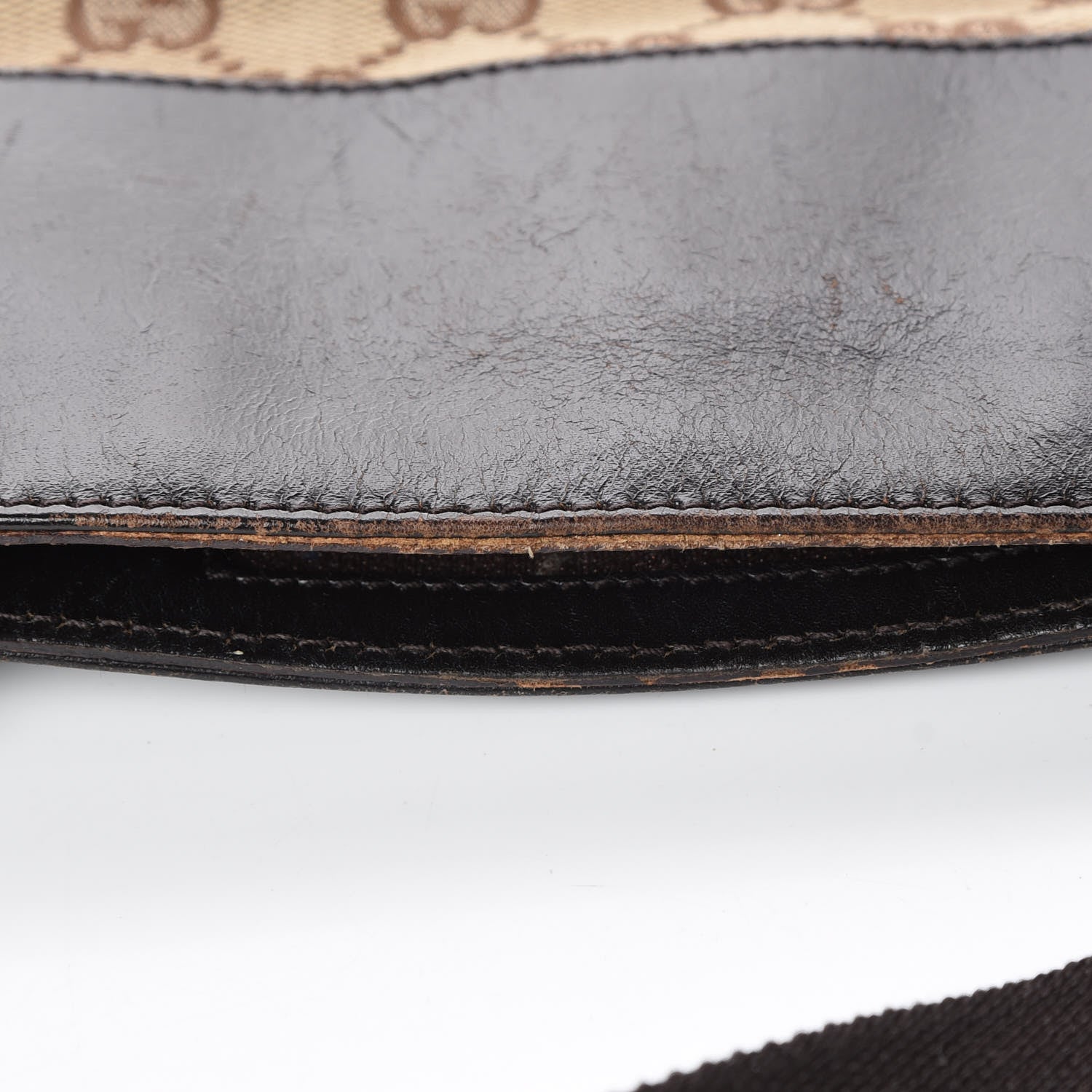 Gucci GG Monogram Messenger Crossbody Bag Brown 11 of 13