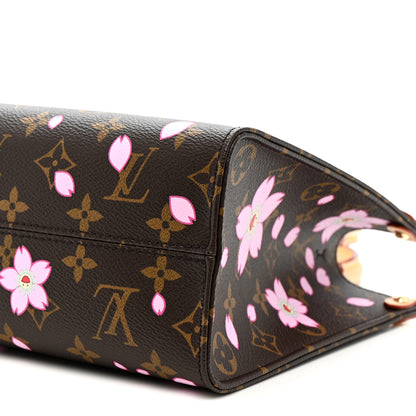 Louis Vuitton LV X TM Monogram Cherry Blossom Onthego PM Sakura Brown 9 of 10