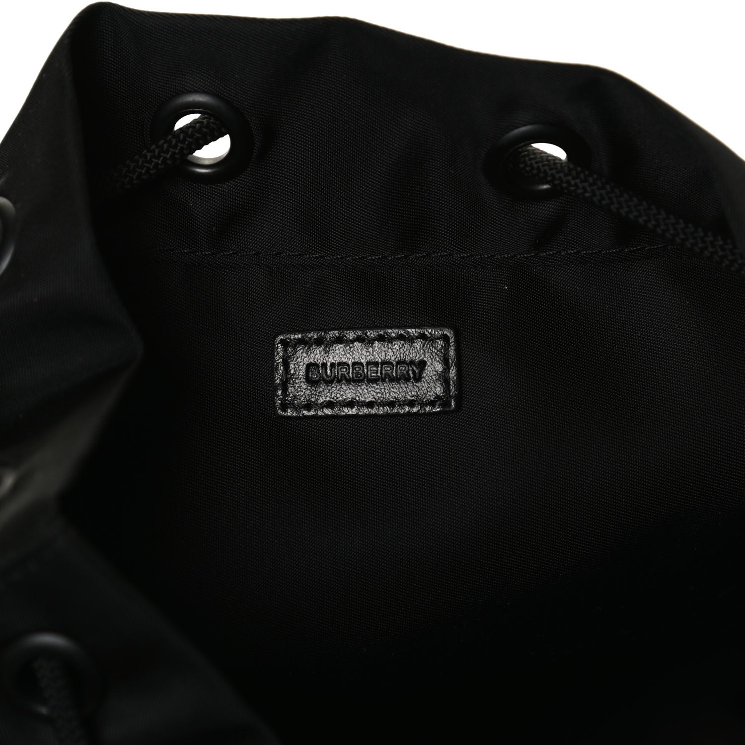Burberry Econyl Logo Print Drawcord Pouch Black 6 of 11