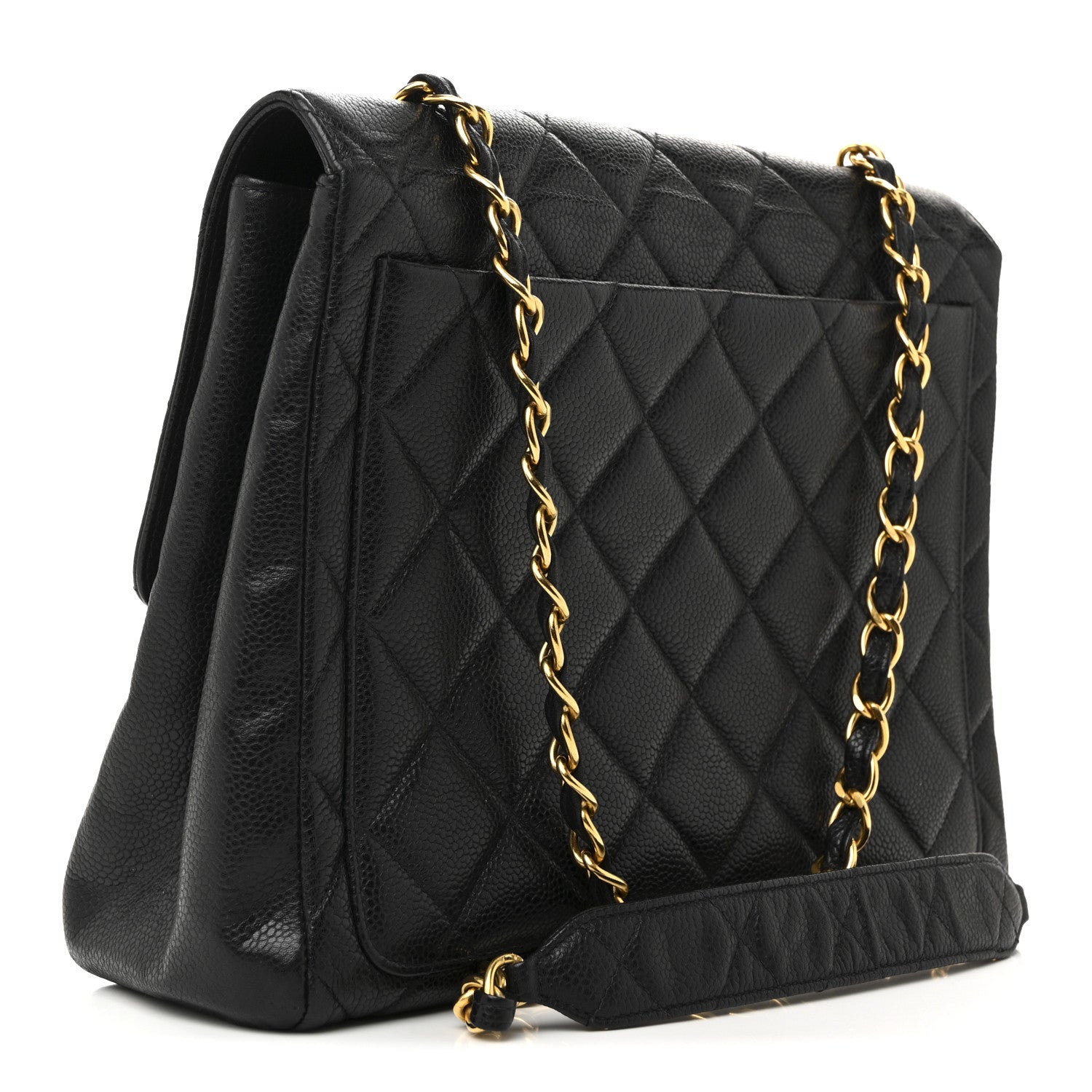 Chanel Caviar Quilted Medium Single Flap Black 3 of 15