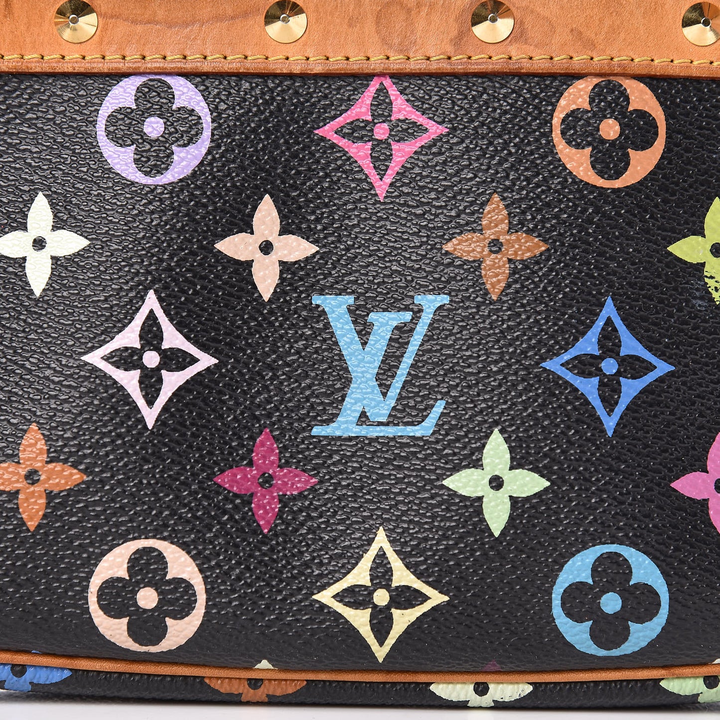 Monogram Multicolor Pochette Accessories Black