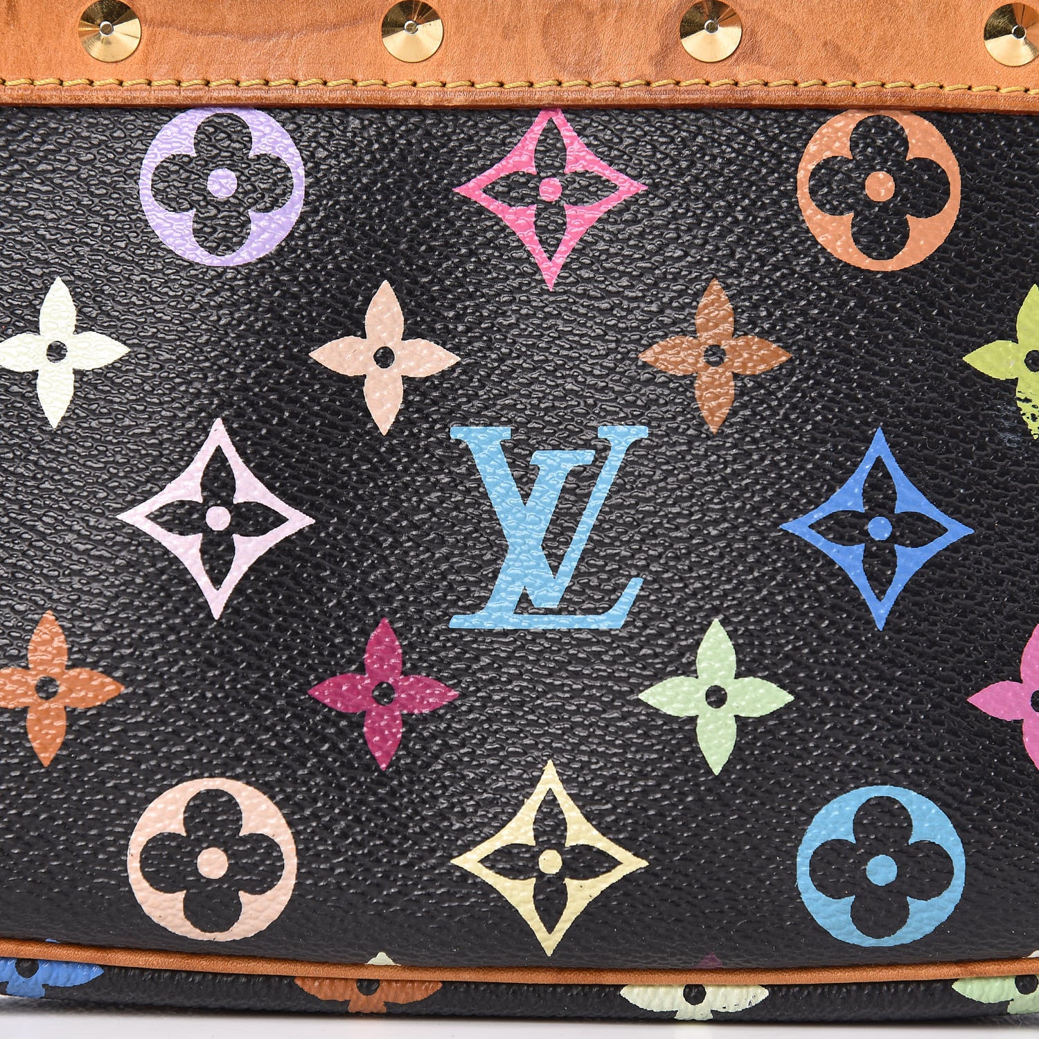 Louis Vuitton Monogram Multicolor Pochette Accessories Black 8 of 14