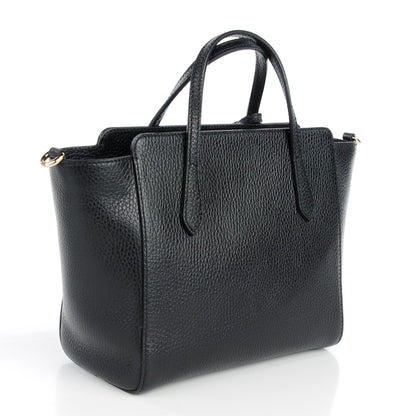 Gucci Dollar Calfskin Mini Swing Top Handle Bag Black 3 of 6