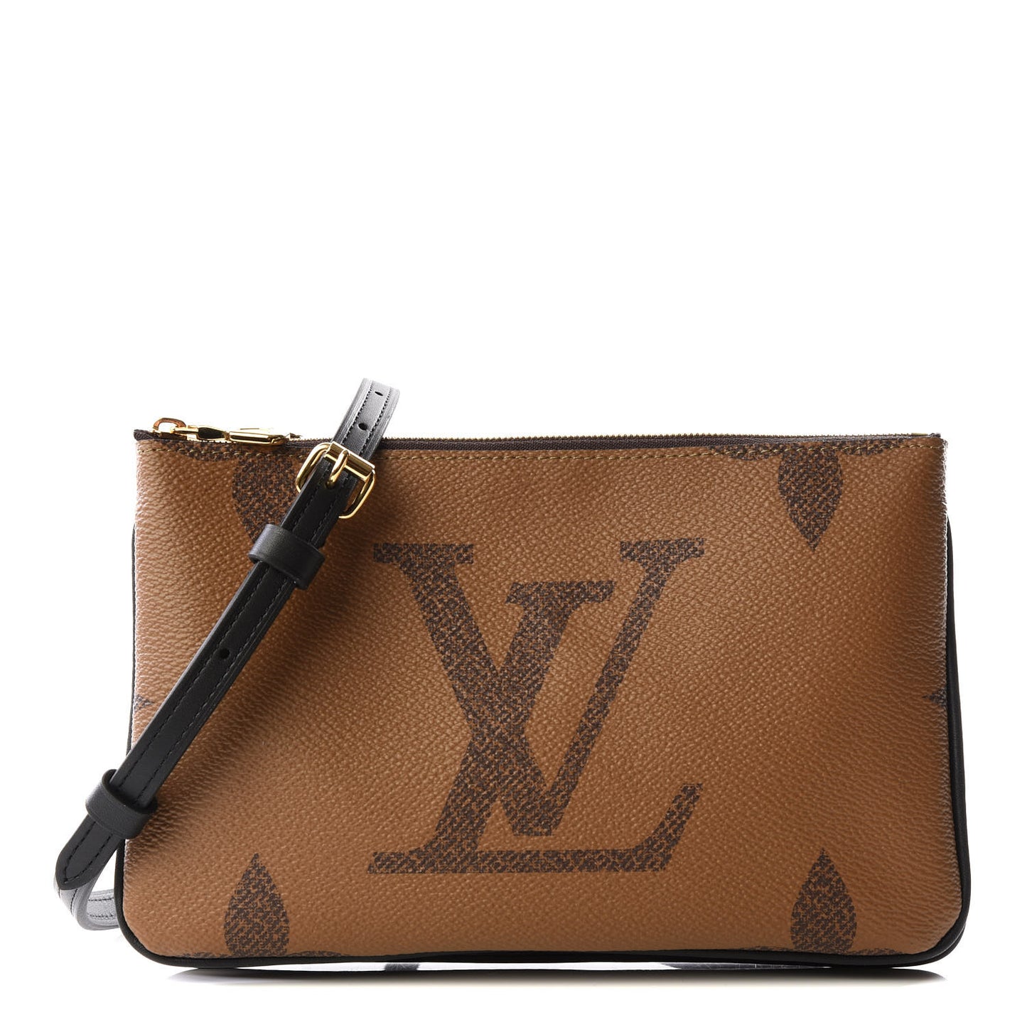 Reverse Monogram Giant Double Zip Pochette