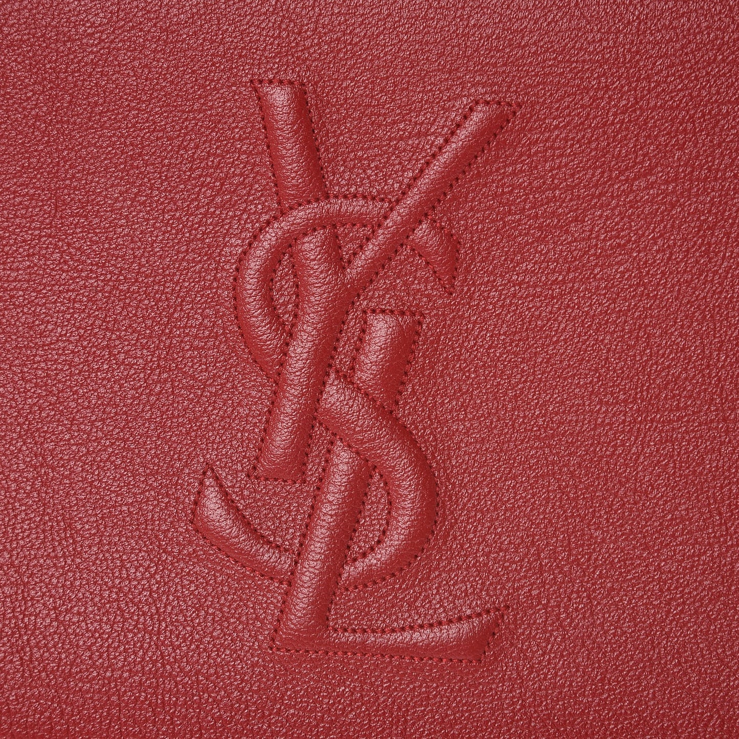Calfskin Monogram Large Belle De Jour Clutch Red
