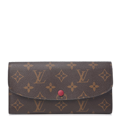 Louis Vuitton Monogram Emilie Wallet Fuchsia 1 of 5