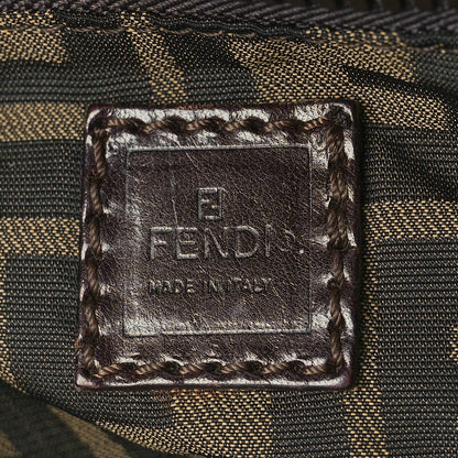 Fendi Zucca Drawstring Flap Backpack Tobacco 5 of 13