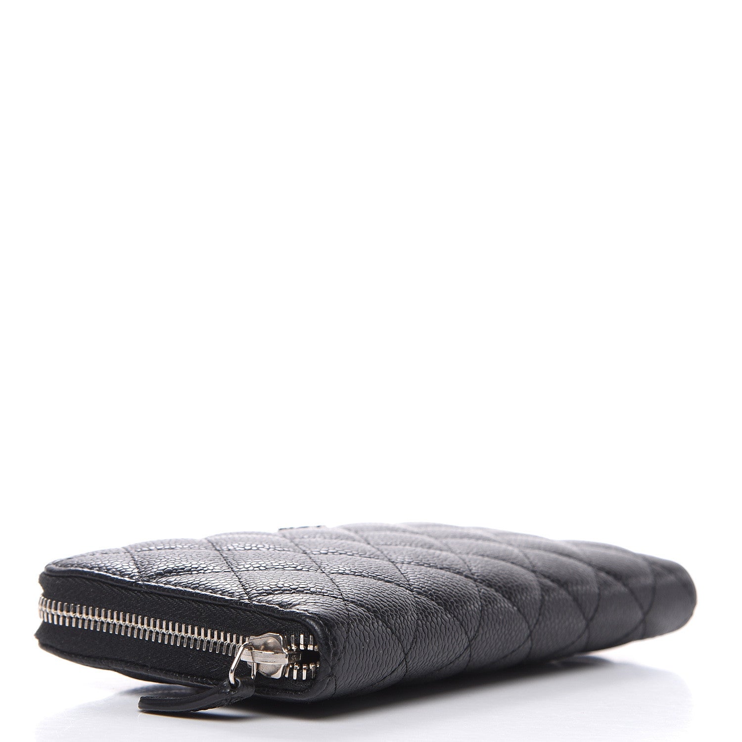 Chanel Caviar Quilted Large Gusset Zip Around Wallet Black 4 of 10