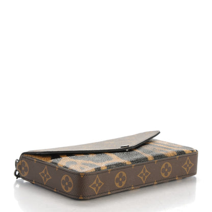 Louis Vuitton Monogram Animal Print Pochette Felicie Chain Wallet 4 of 8