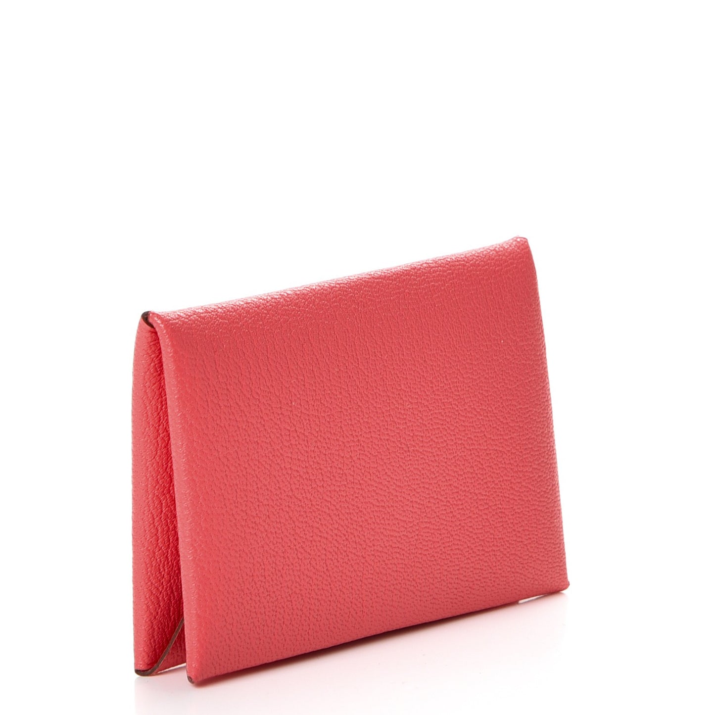 Chevre Mysore Calvi Card Case Rose Lipstick