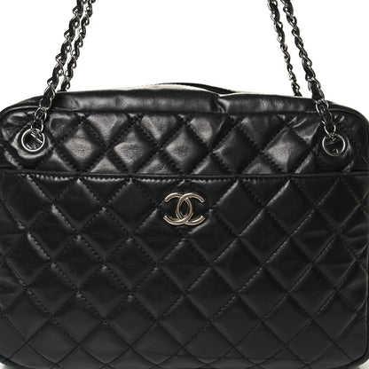Chanel Lambskin Quilted Medium Camera Case Black 8 of 12