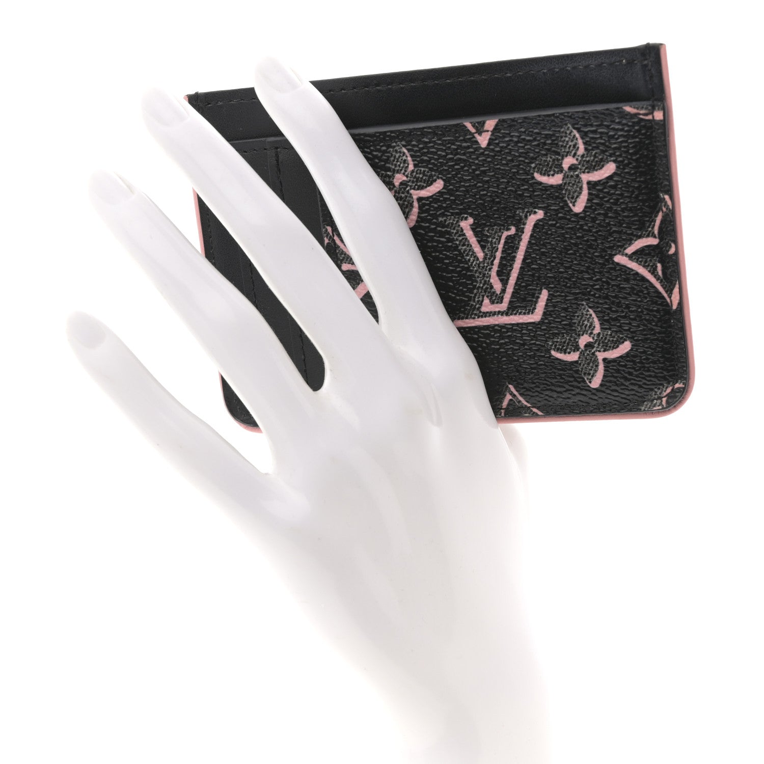 Louis Vuitton Monogram Fall for You LV Side-Up Card Holder Black 2 of 6