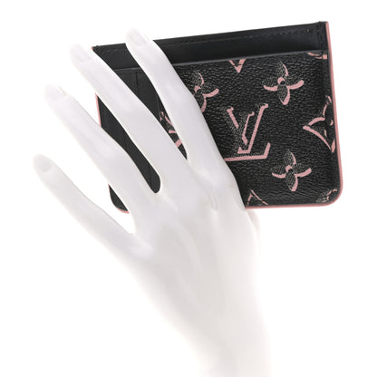 Louis Vuitton Monogram Fall for You LV Side-Up Card Holder Black 2 of 6