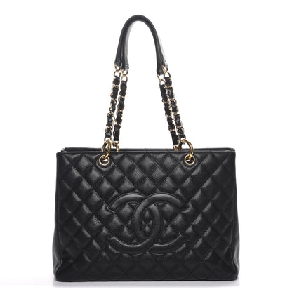 Chanel Caviar Quilted Grand Shopping Tote GST Black 1 of 10