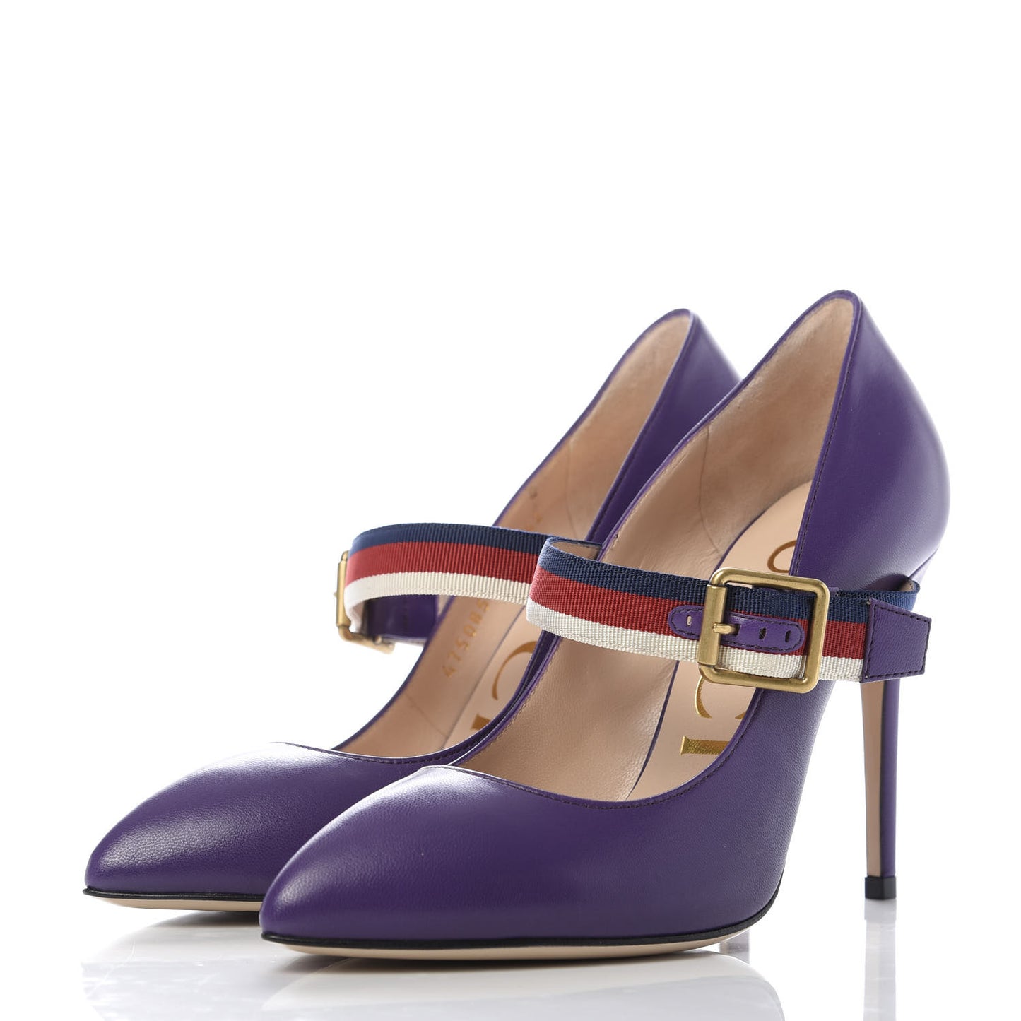 Malaga Kid Sylvie High Heel Pumps 36.5 Shine Purple