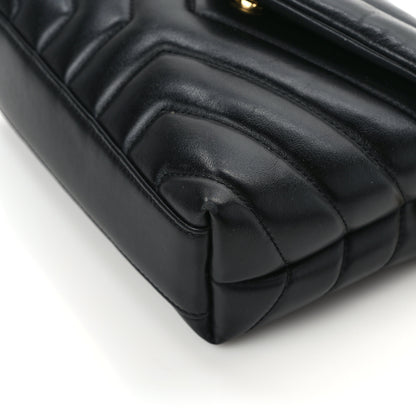 Saint Laurent Calfskin Y Quilted Monogram Toy Loulou Crossbody Bag Black 11 of 14
