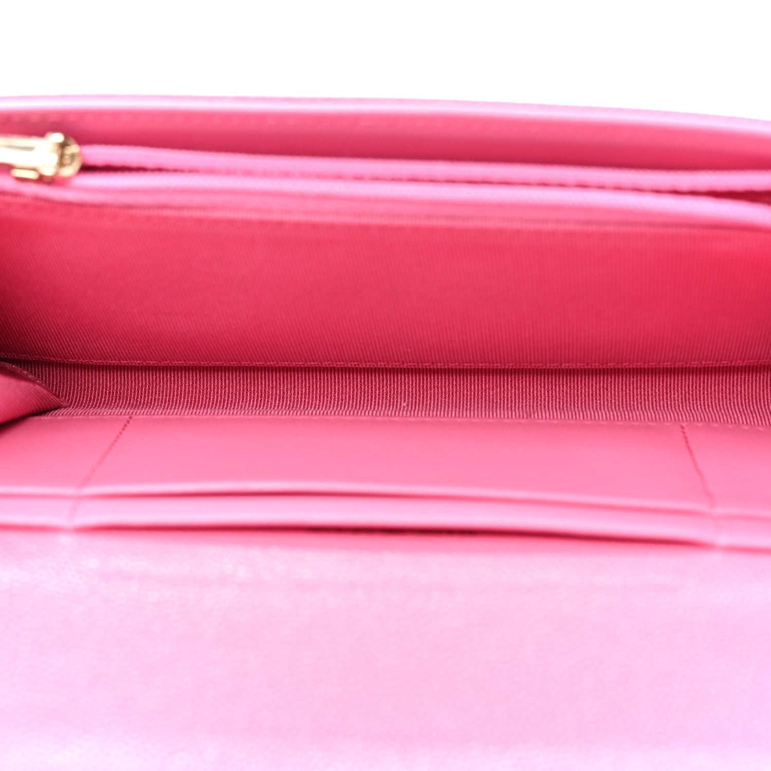 Chanel Caviar Quilted Medium Gusset Flap Wallet Pink 5 of 8