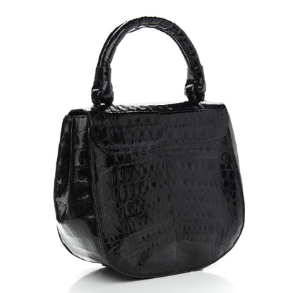 Nancy Gonzalez Crocodile Top Handle Bag Black 2 of 8