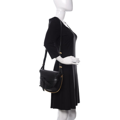 Loewe Calfskin Small Metal Gate Crossbody Bag Black 2 of 9