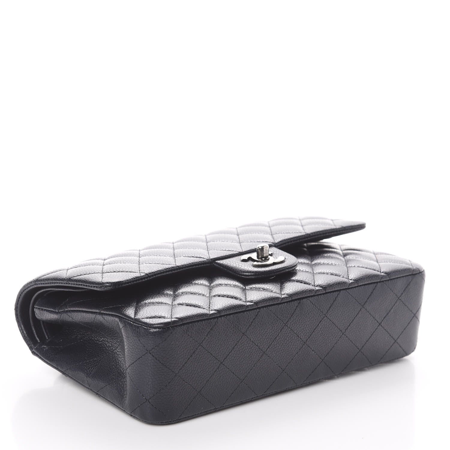 Chanel Caviar Quilted Medium Double Flap Navy 3 of 8