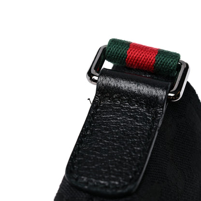 Gucci Monogram Web Small Flat Messenger Crossbody Black 14 of 15