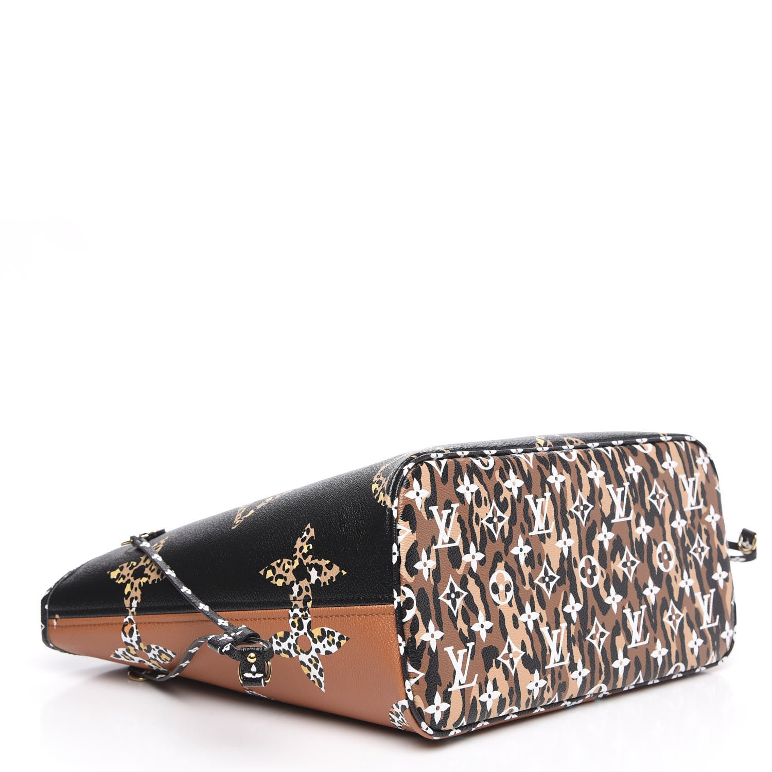 Louis Vuitton Monogram Giant Jungle Neverfull MM Black 4 of 9