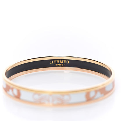 Hermes Enamel Printed Narrow Bracelet 70 5 of 6