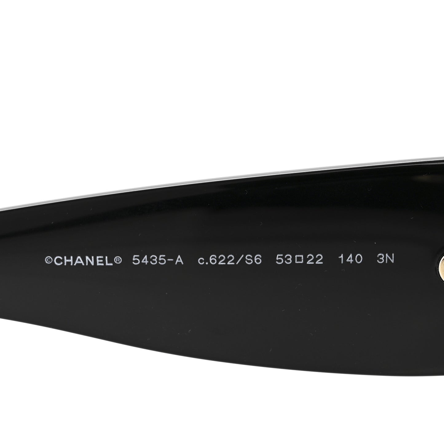 Acetate Rectangle Sunglasses 5435-A Black
