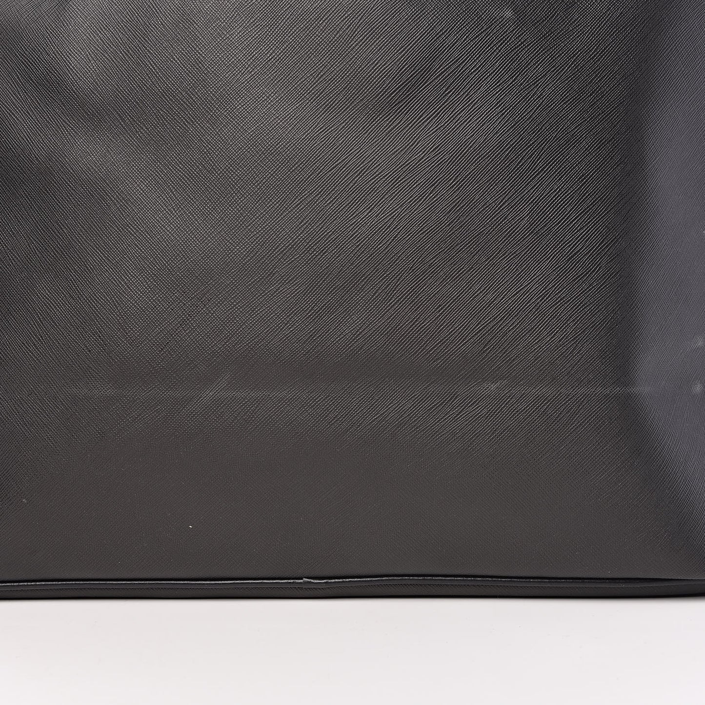 Textured Coated Canvas Bambi Print Large Antigona Tote Black