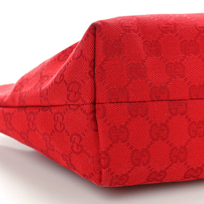 Gucci Monogram Small Jolicoeur Tote Red 9 of 11