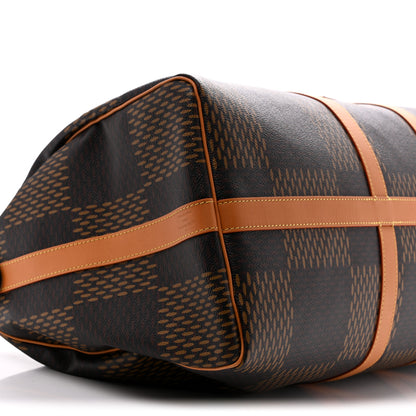 Louis Vuitton X NIGO Giant Damier Ebene Monogram Keepall Bandouliere 50 7 of 10