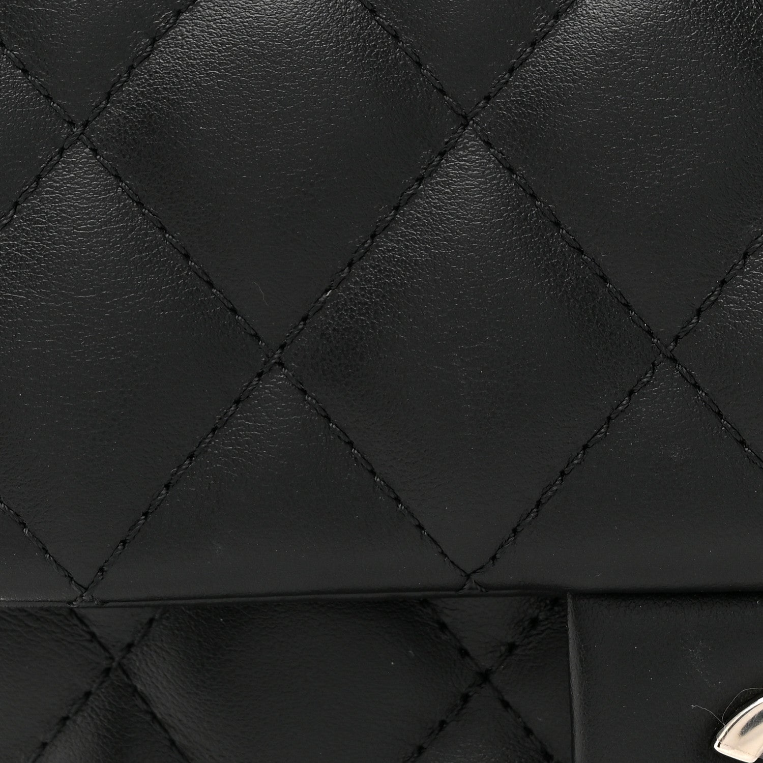 Chanel Calfskin Quilted CC Uniform Flap Belt Bag Black 8 of 10