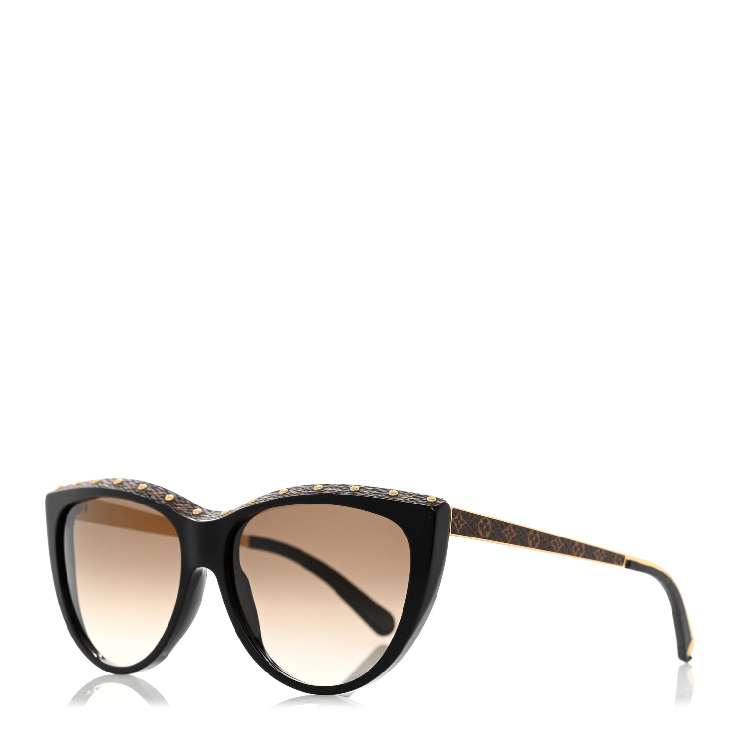 Louis Vuitton Acetate Monogram La Boum Sunglasses Z1147W Black 1 of 10