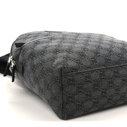 Gucci Denim GG Monogram Childrens Backpack Black 9 of 10