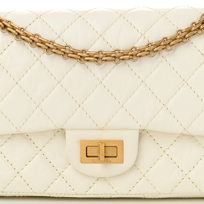 Chanel Aged Calfskin Quilted 2.55 Reissue 225 Flap White 8 of 11