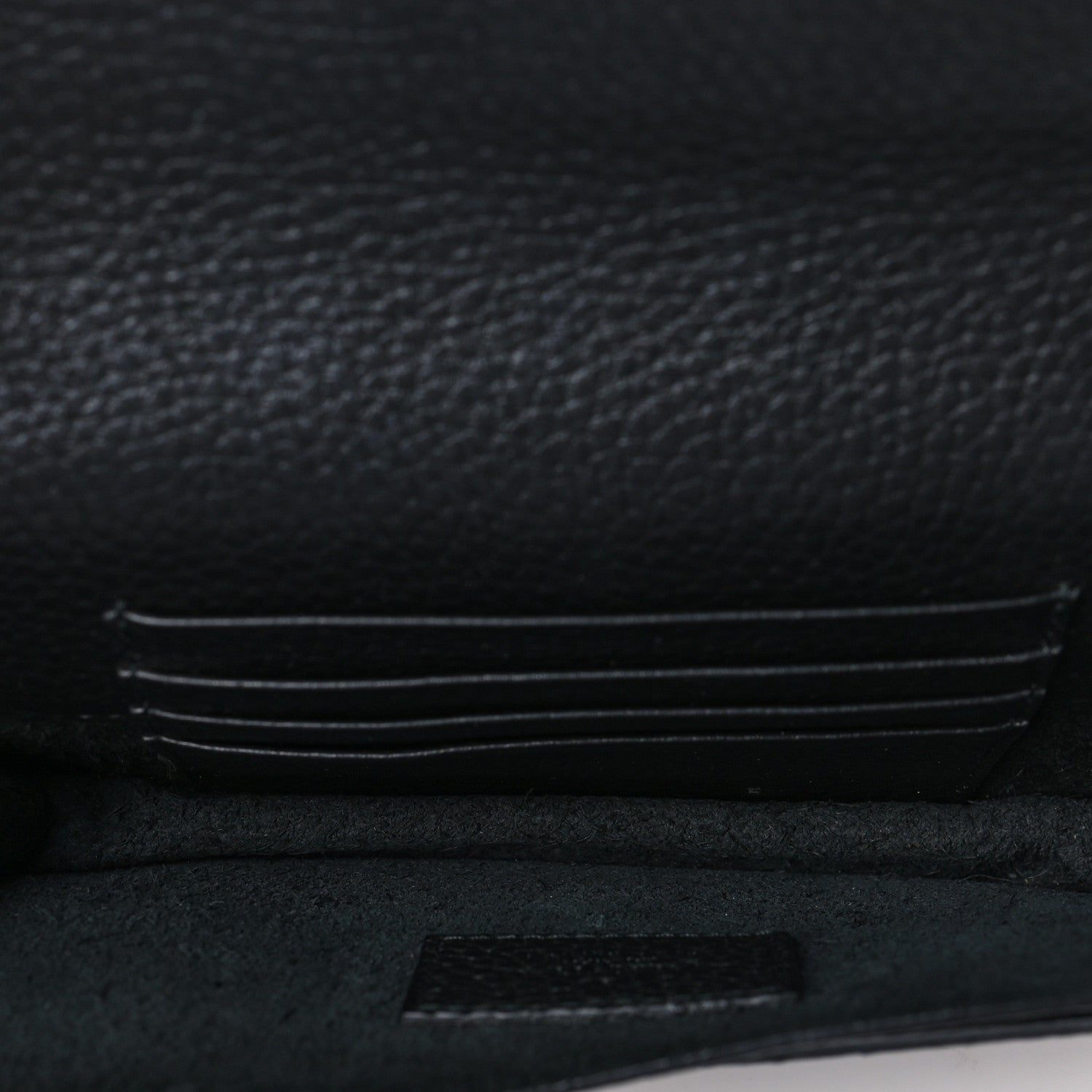 Valentino Garavani Pebbled Calfskin Rockstud Envelope Wallet on Chain Black 4 of 6