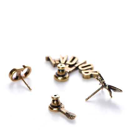 Christian Dior Metal J'Adior Earrings Aged Gold 3 of 5