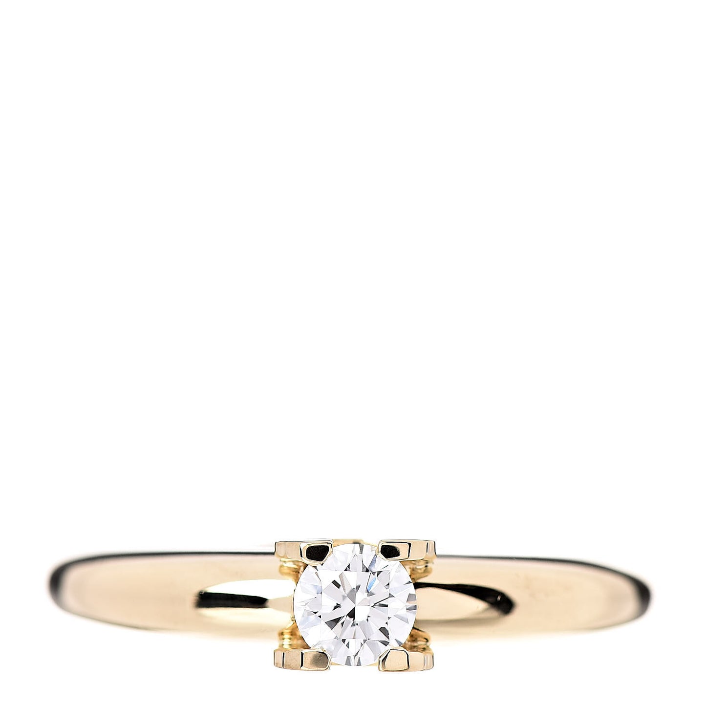 18K Yellow Gold Diamond .29ct Louis Engagement Ring 52 6