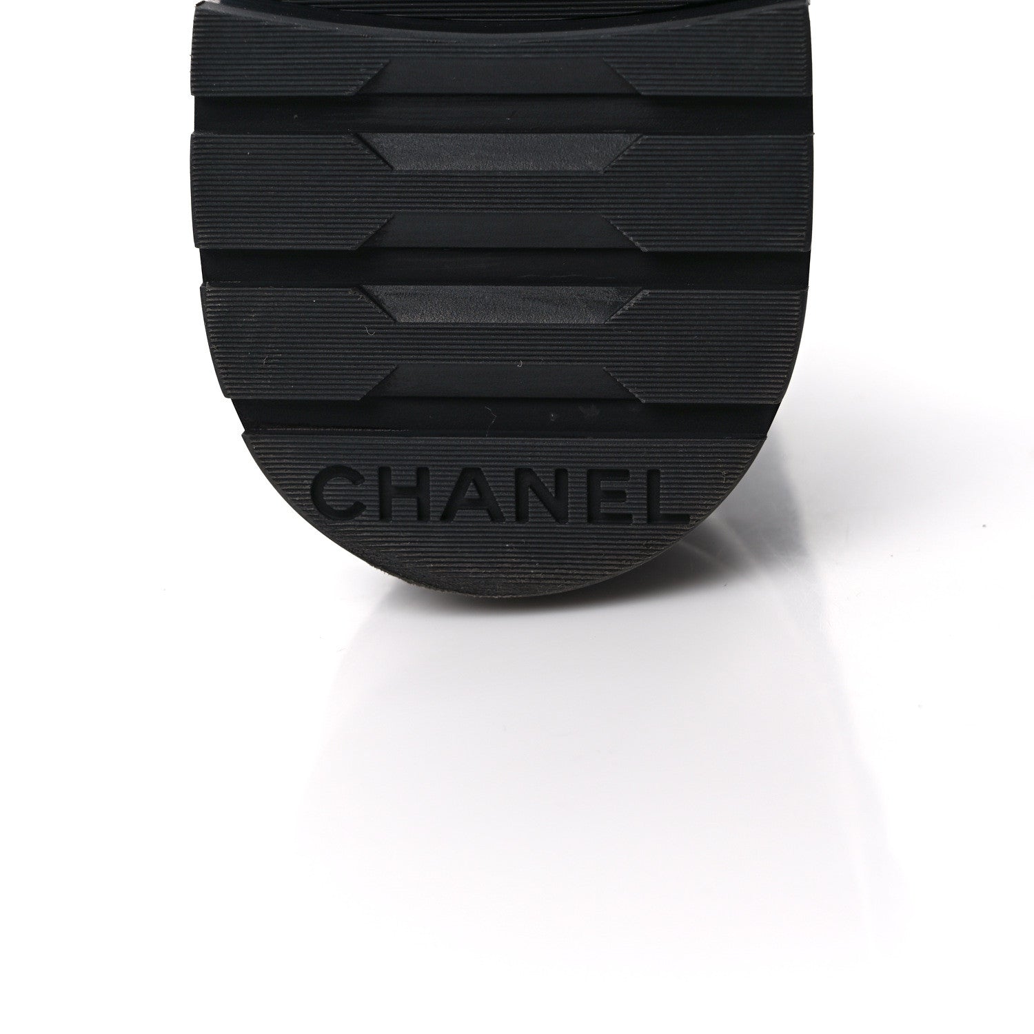 Chanel Calfskin Shiny Calfskin Quilted Lace Up Combat Boots 40.5 Dark Grey Black 6 of 10