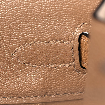 Hermes Madame Calfskin Birkin Sellier 25 Chai 23 of 35
