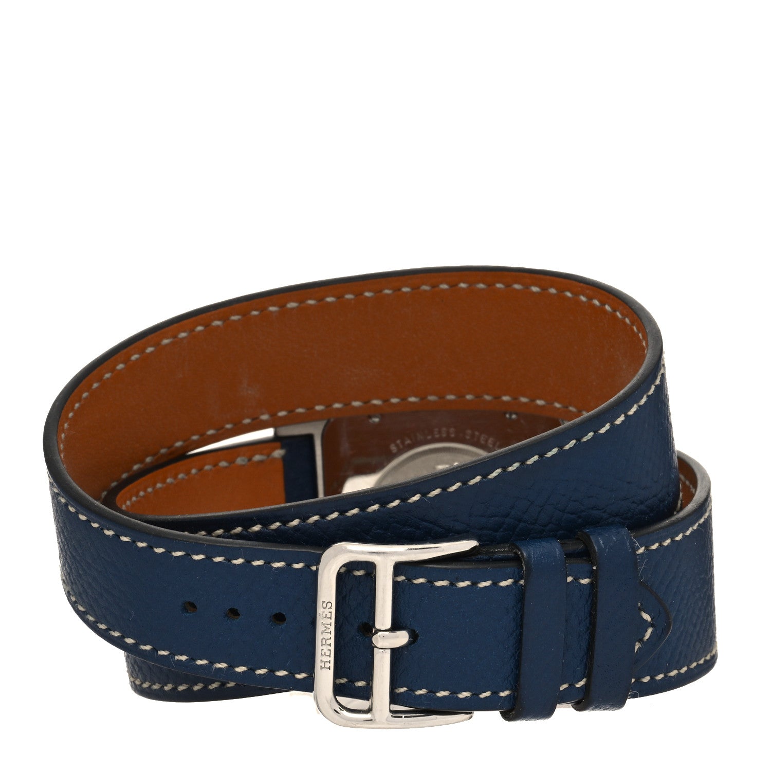 Hermes Stainless Steel Epsom 30.5mm Heure H Hour Double Tour Quartz Watch Malta 2 of 5