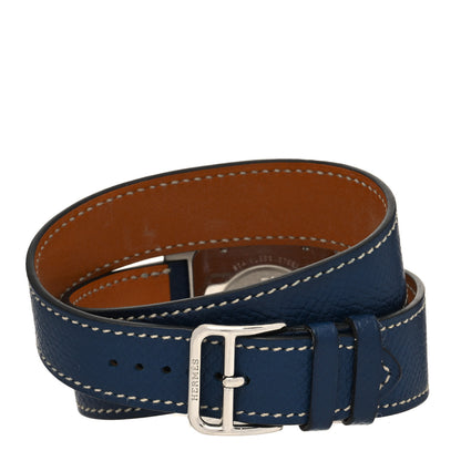 Hermes Stainless Steel Epsom 30.5mm Heure H Hour Double Tour Quartz Watch Malta 2 of 5