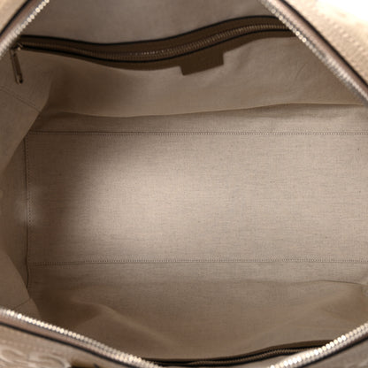 Gucci Piuma Calfskin Jumbo GG Embossed Large Duffle Bag Good Taupe 4 of 8